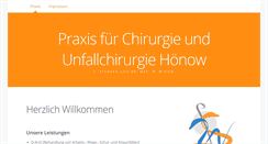 Desktop Screenshot of chirurgie-hoenow.de