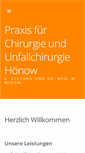 Mobile Screenshot of chirurgie-hoenow.de