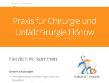 Tablet Screenshot of chirurgie-hoenow.de